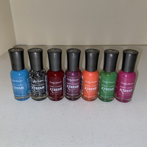 Lot Of 7 Mixed Sally Hansen Hard As Nails Extreme Wear Nail Color eBay