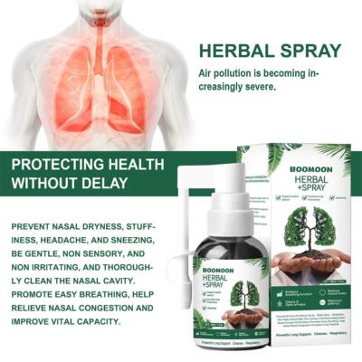 Herbal Lung Cleanse Mist Powerful Lung Cleanse & Breathe Spra C5O4 Z8C7 O3X M5T9