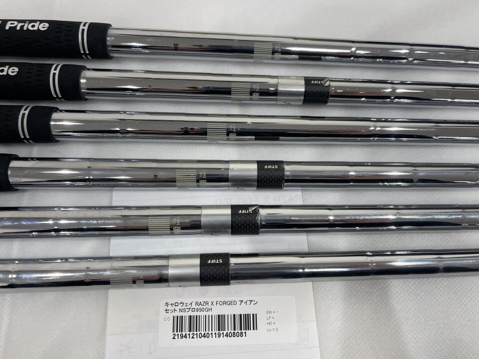 Callaway RAZR X FORGED 6 Iron Set 5-9 P Right-Handed Stiff Callaway RAZR X FORGED 6 Iron Set 5-9 P Right-Handed Stiff