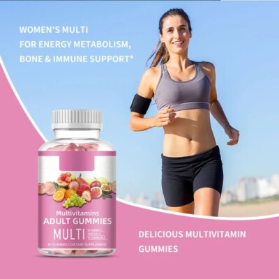 Multivitamin Gummis für Erwachsene mit Vitamin C, Omega-3 und Vitamin B12