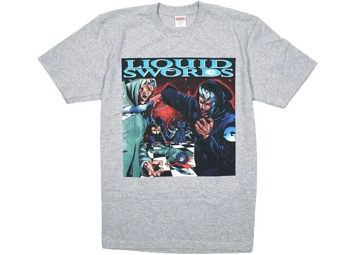 Tee Supreme Liquid Swords orange blanc gris EN MAIN LIVRAISON GRATUITE