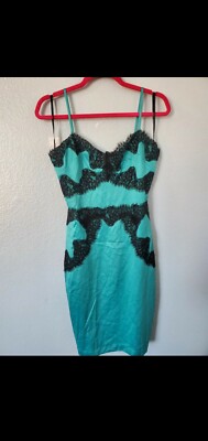 NWOT BEBE SILK SATIN GREEN LACE DRESS SMALL | eBay NWOT BEBE SILK SATIN GREEN LACE DRESS SMALL | eBay