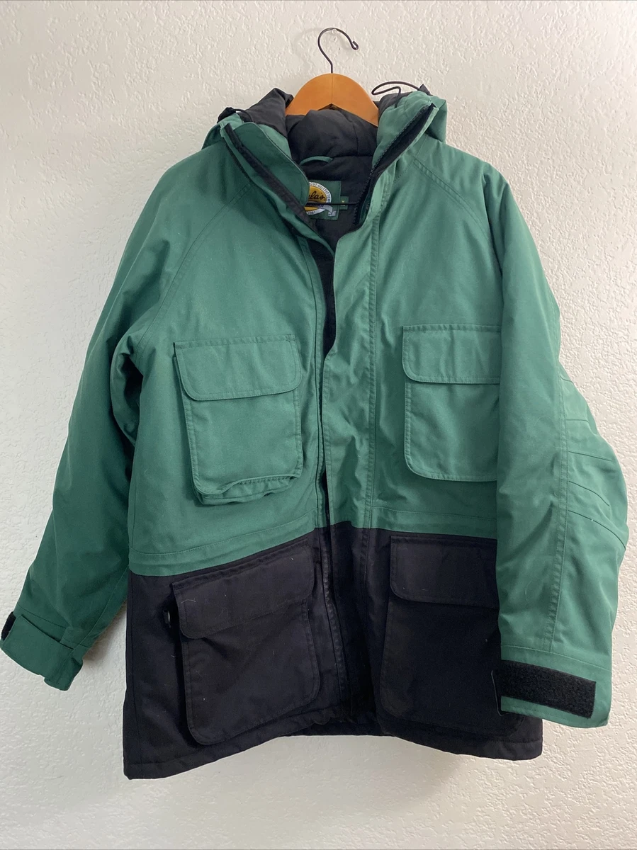 Mens Cabelas Gore Tex Guidewear Fishing Green Hooded Jacket M Waterproof T35