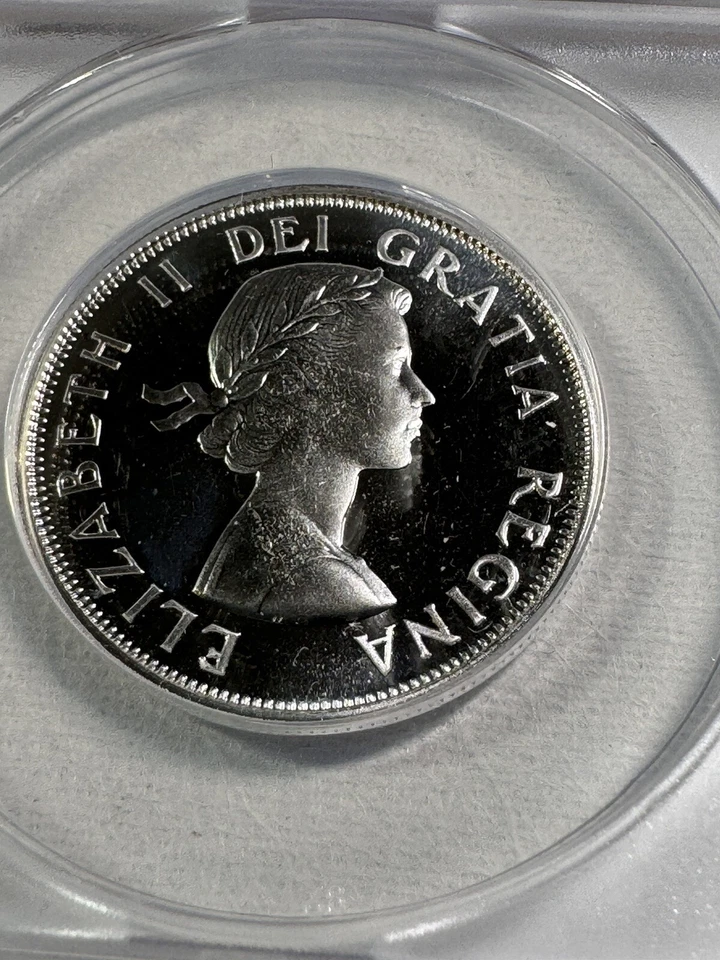 1963 Canada 50 Cents Silver Coin Proof Like Graded MS 66 Cameo by ANACS - Image 3 of 4