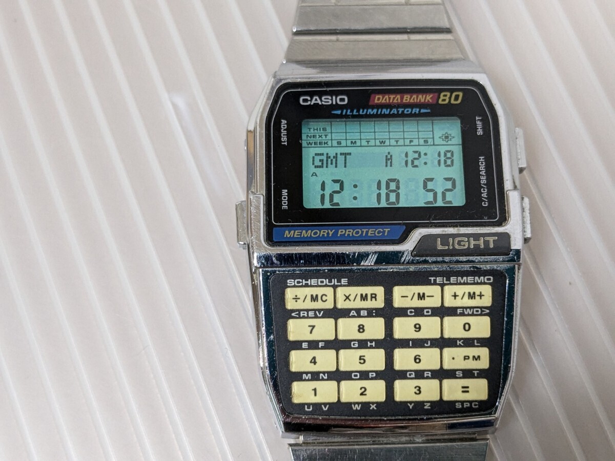 CASIO Data BANK80 Digital Men's Watch DBC-810 Rare Vintage CASIO Data BANK80 Digital Men's Watch DBC-810 Rare Vintage