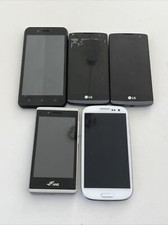 Lot Of 5 - Android Smartphones - carrier Locked - No Batteries - LG SAMSUNG