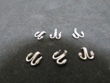 A.B.S SIDELINES 0 GAUGE  WHITE METAL TELEGRAPH INSULATORS for BARGEBOARDS  S.S82