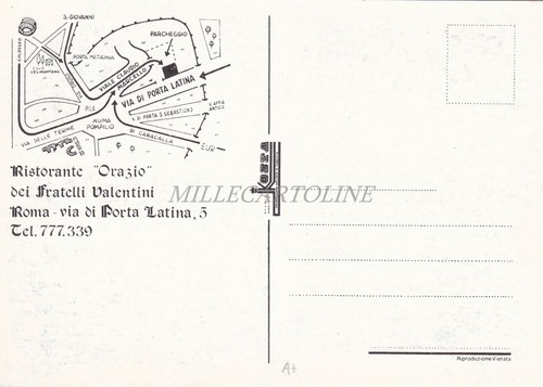 ROMA - Ristorante "Orazio" dei Fratelli Valentini, Via di Porta Latina 5 - 第 2/2 張圖片