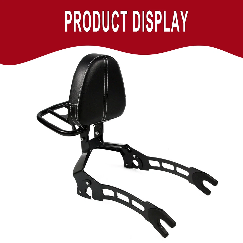 Bagageiro de passageiro Sissy Bar encosto rack para Indian Scout/Scout Sixty 2016-2023 - Imagem 3 de 4