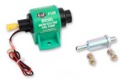 Mr Gasket 12D gravity feed micro Electric Diesel Fuel Transfer Pump