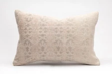 Kilim Pillow Cover, 16x24 inc, Vintage Sofa Pillow, Handmade Decorative Pillow