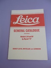 Leica General Catalogue 1955/58 Ernst Leitz, Wetzlar London