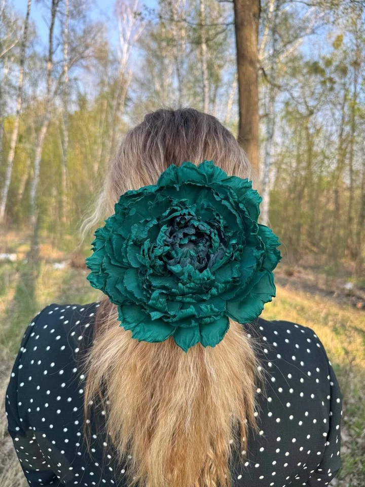 2-в-1 заколка для волос брошь цветочный значок брошь для женщин свадьбы волос аксессуар - Изображение 4 из 4