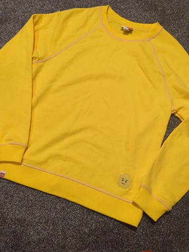 LIMITED EDITION Lego Women's Lightweight YELLOW MINI FIGURE Sweatshirt XS XSMALL