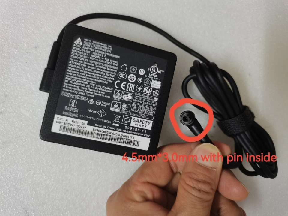 Adaptador de CA original para MSI Modern 14 H D2RMG Delta/MSI 90W 19V 4.74A ADP-90LE D Foto 2 de 4