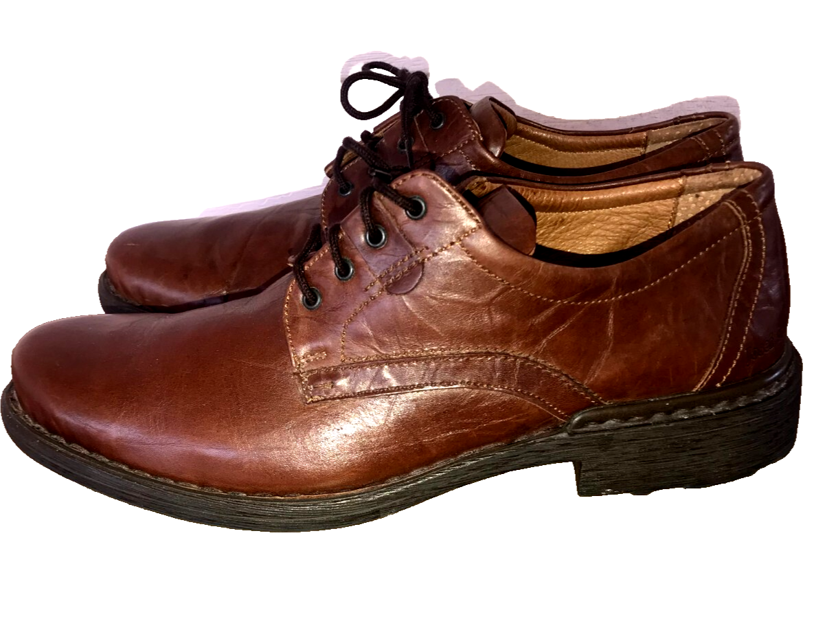 SAOLA Josef Seibel EURO taglia 42 splendida Oxford marrone stringata in pelle usata pochissimo usata in ottime condizioni