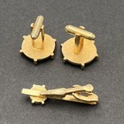 Vintage Tic Tac Toe Mother of Pearl by SHEILDS 5TH AVE. Cufflinks & Tie Clip Set — photo 3