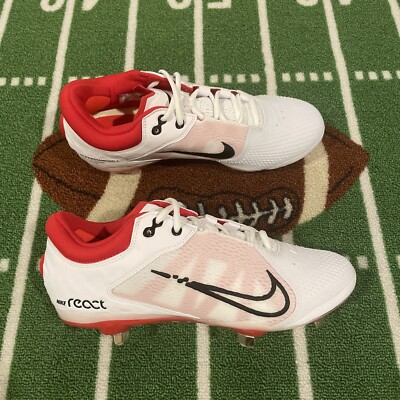 Nike Hyperdiamond 4 Elite Softball Cleats Red White CZ5917-105 Women s Sz 10