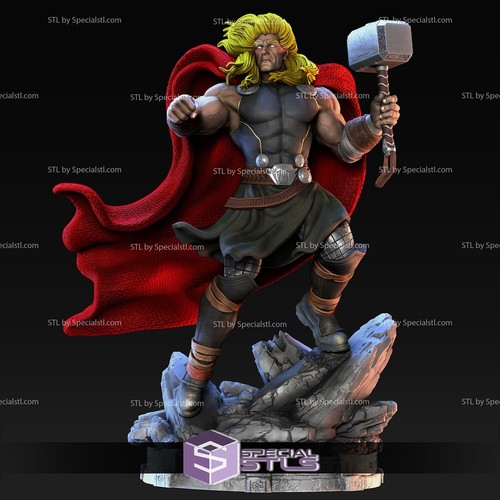 THOR Marvel ACTION FIGURE Statue Kit resina 3D!!! UNPAINTED - Imagen 2 de 5