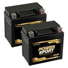 2 Pack - 12 V 6AH Rechargeable AGM Sealed Lead Acid Powersport Batteries