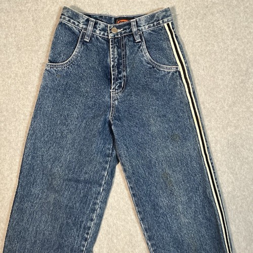 Zonz Jeans Kids Youth 10 Vintage Grunge Y2K Skater Stripe Straight Leg - Picture 3 of 18