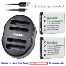 Kastar Battery Dual USB Charger for Kodak KLIC-7006 K7006  Kodak Easyshare M580