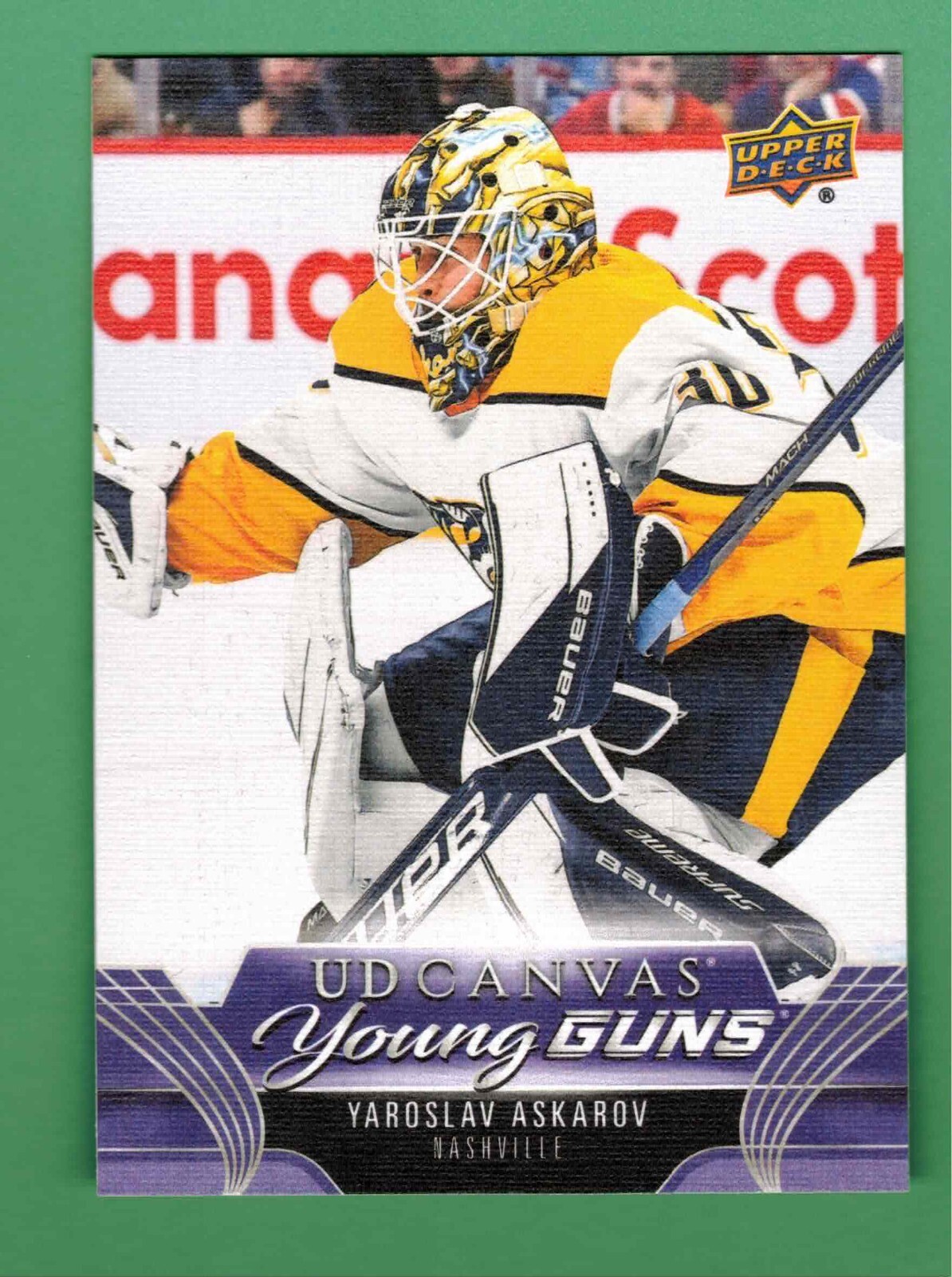 2023-24 UPPER DECK SERIES 1 YAROSLAV ASKAROV YOUNG GUNS UD CANVAS RC #C111