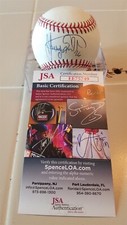 YANGERVIS SOLARTE signed OML baseball JSA COA YANKEES PADRES GIANTS