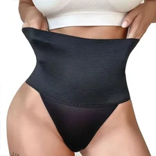 Women High Waist Thong Panties Tummy Control Briefs Shapewear Slimming Underwear