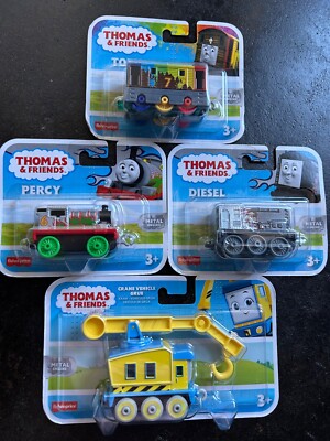 Fisher-Price Thomas & Friends Grue Crane Vehicle,James Metal Engine Lot of 4 New