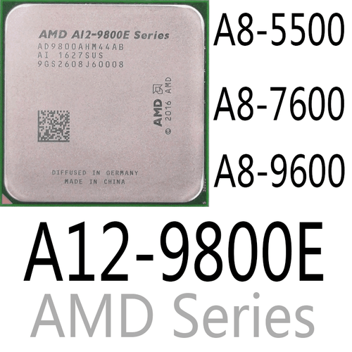 AMD Series A8-5500 A8-7600 A8-9600 A12-9800E AMD CPU Processor - Picture 1 of 5