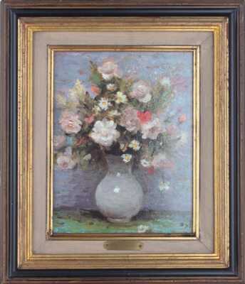 Marcel Dyf (1899 - 1985) - Blumenstillleben Kunstdruck dekorativ gerahmt