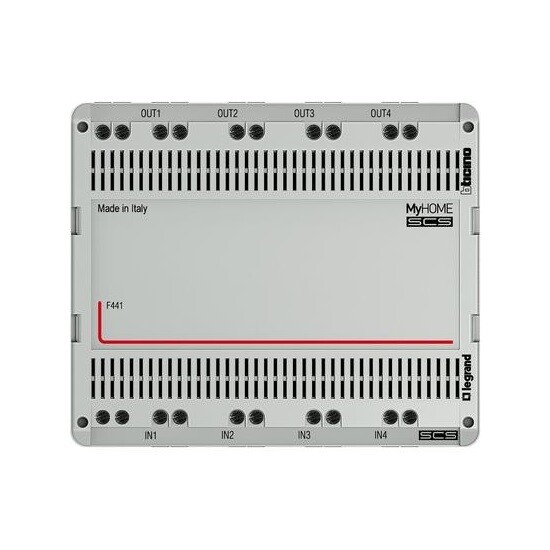 BTICINO F441 Nodo Audio Video serie MY HOME 4 Ingressi 4 Uscite 6 Moduli