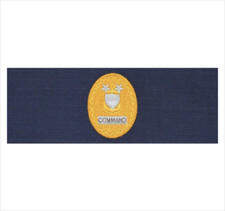 GENUINE U.S. COAST GUARD BADGE: ENLISTED ADVISOR E9 COMMAND: RIPSTOP FABRIC