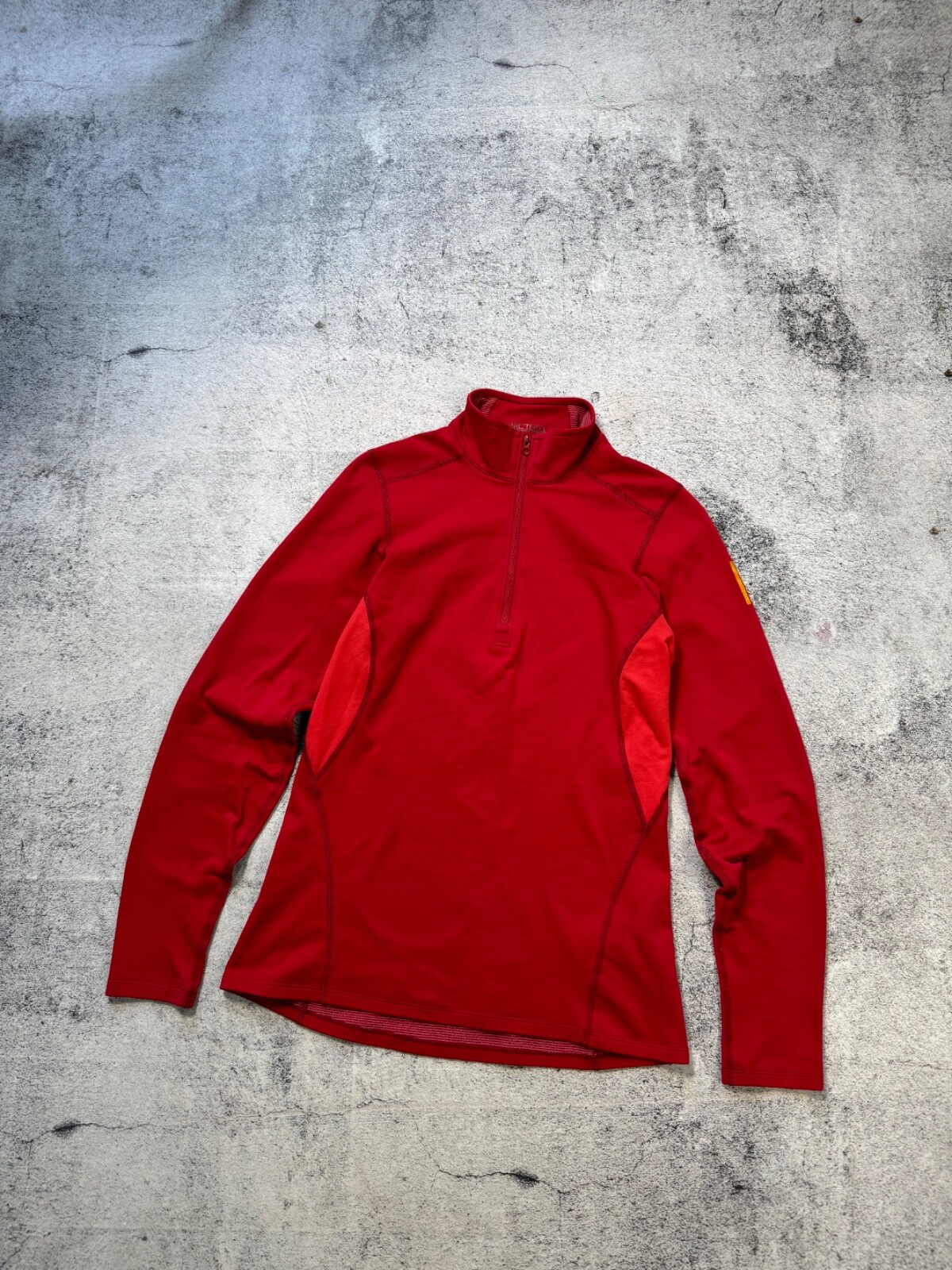 ARC'TERYX Arcteryx Cardigan Donna S Covert Polartec Pile 1 4 Zip Giacca ROSSO