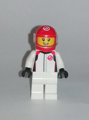 LEGO City - Haas Formel 1 Fahrer - Minifigur Figur Formula 1 One Driver 60464