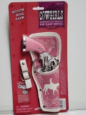 Parris Toys Cowgirls Western 8-shot Cap Gun Set - Silver and Pink