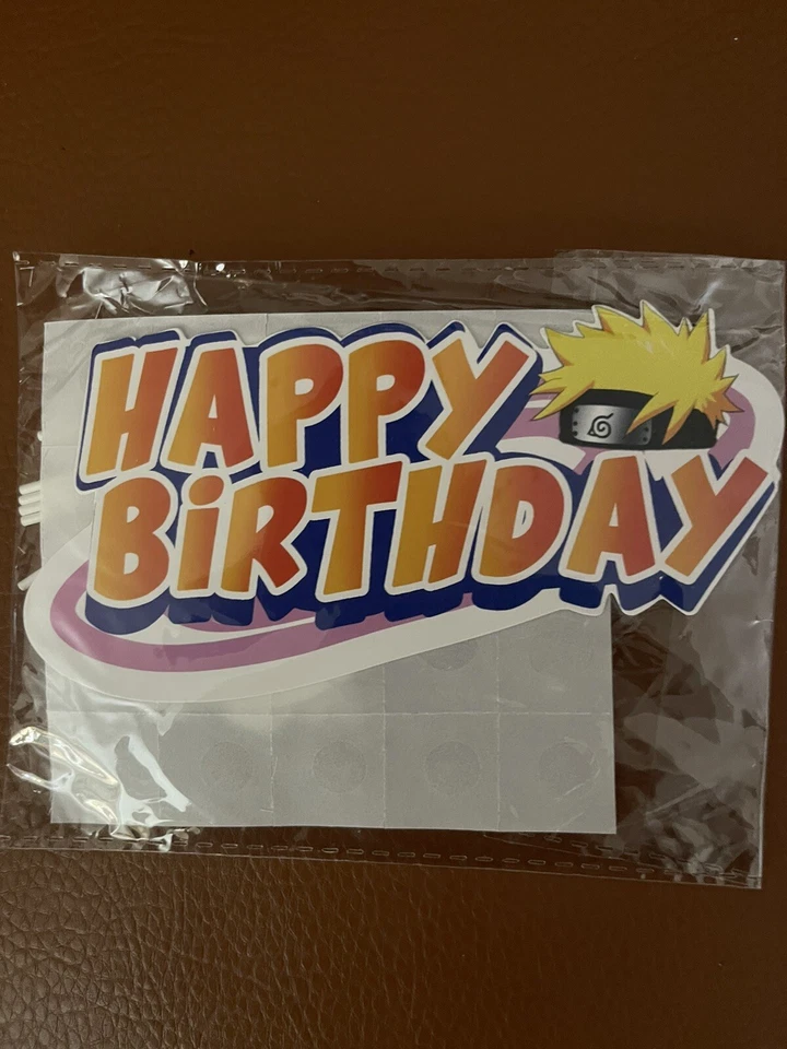 Decoraciones Fiesta Cumpleaños Naruto Anime Niños Niños - TOTALMENTE NUEVO Foto 2 de 4