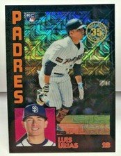 Luis Urias 2019 Topps Series 2 Chrome 1984 BLACK Refractor RC #'d/199 - PADRES