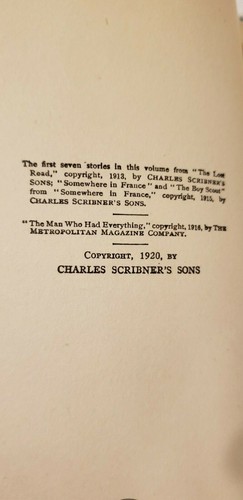EUC THE LOST ROAD RICHARD HARDING DAVIS 1919 SCHRIFTSTELLER - Bild 4 von 9
