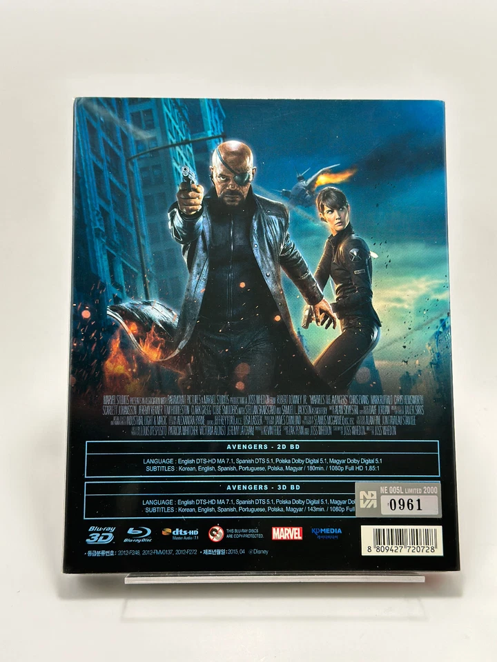 NOVAMEDIA Exclusive THE AVENGERS Lenticular 3D + Blu-ray Embossed Steelbook READ - Image 4 of 4
