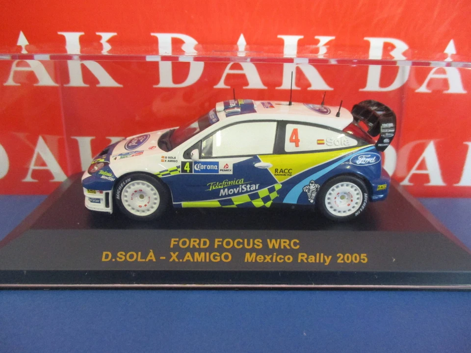 Die cast 1/43 Modellino Auto Ford Focus WRC Mexico Rally 2005 D. Sola H.B. - Immagine 4 di 4