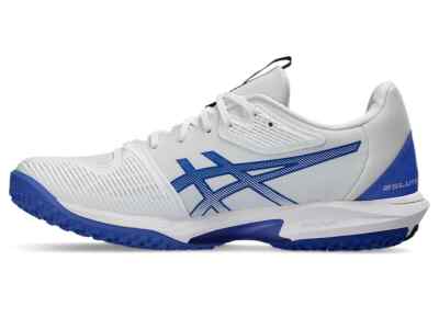 シューズ(男性用) asics Solution Speed FF OC AZURE/WHITE Asics Solution Speed FF 3 Men's Tennis Shoe White/black