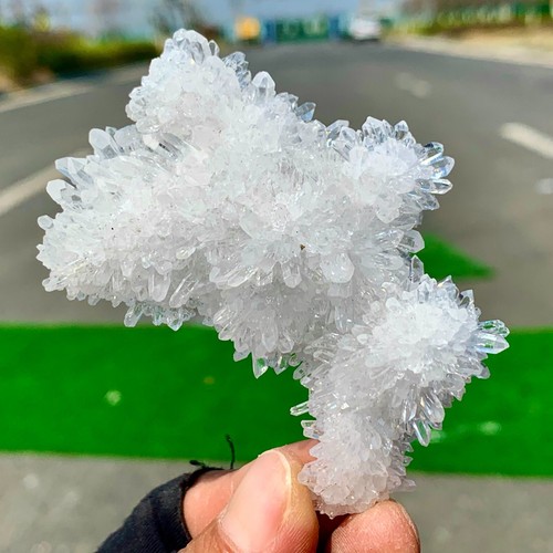 50G Natural Transparent Chrysanthemum CrystalCluster Specimen - 第 7/16 張圖片
