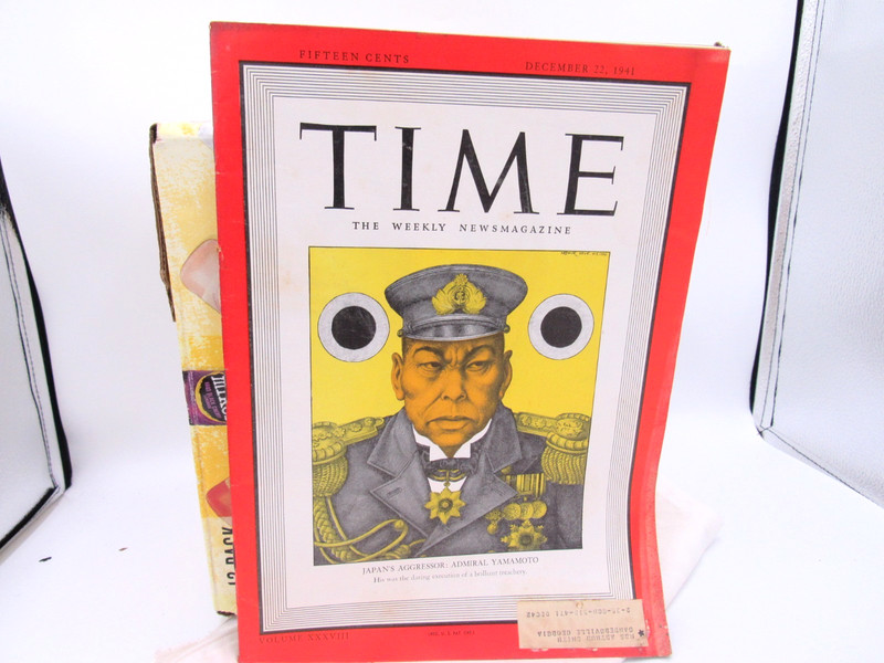 SV -December 22 1941 Time Magazine Japan's Agressor: Admiral Yamamoto