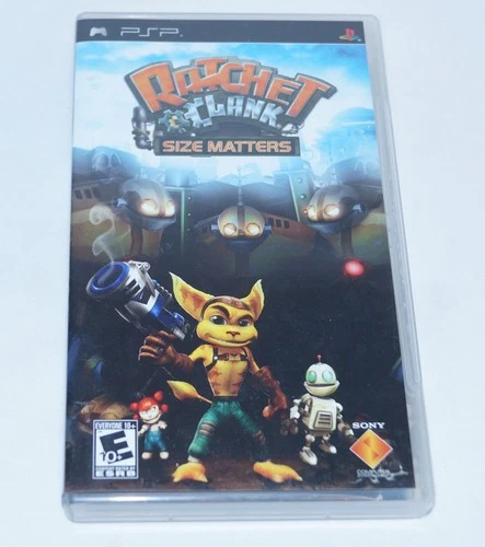 PSP PlayStation Portable Rachet & Clank Size Matters Video Game Manual CIB