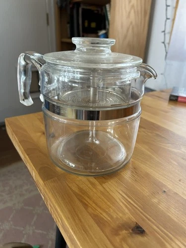 New ListingVintage  Pyrex Flameware 7756-B Glass Percolator 6 Cup Coffee Pot COMPLETE!
