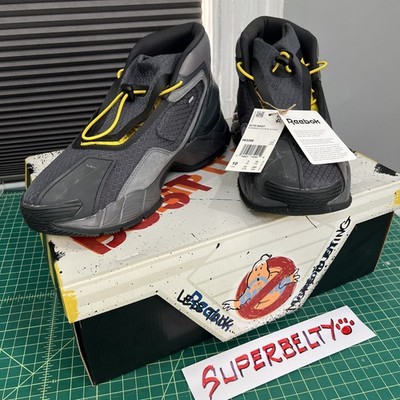 Reebok Running DMX Ghostbusters Cool Grey Yellow Ecto Boot H03298 Men Size 10 US