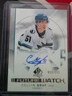 COLLIN GRAF 2024-25 UPPER DECK SP AUTHENTIC #144 AUTO RC FUTURE WATCH  /999