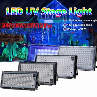 50-150W LED UV Schwarzlicht Strahler Fluter Wasserdicht Scheinwerfer Party Deko - Bild 1 von 4